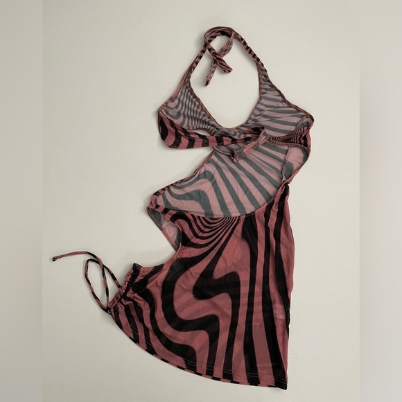 SET Melissa Simone X REVOLVE Triangle Bikini Bottom + Mesh CutOut Dress - Picture 8 of 14